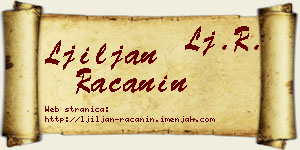 Ljiljan Račanin vizit kartica